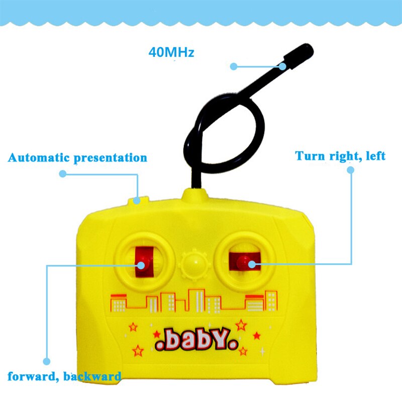 Tout dessin animé mignon Mini Led RC 360 Wheelie télécommande Radio contrôle Twister cascadeur voiture rouleau rotation roue véhicule moteur jouet