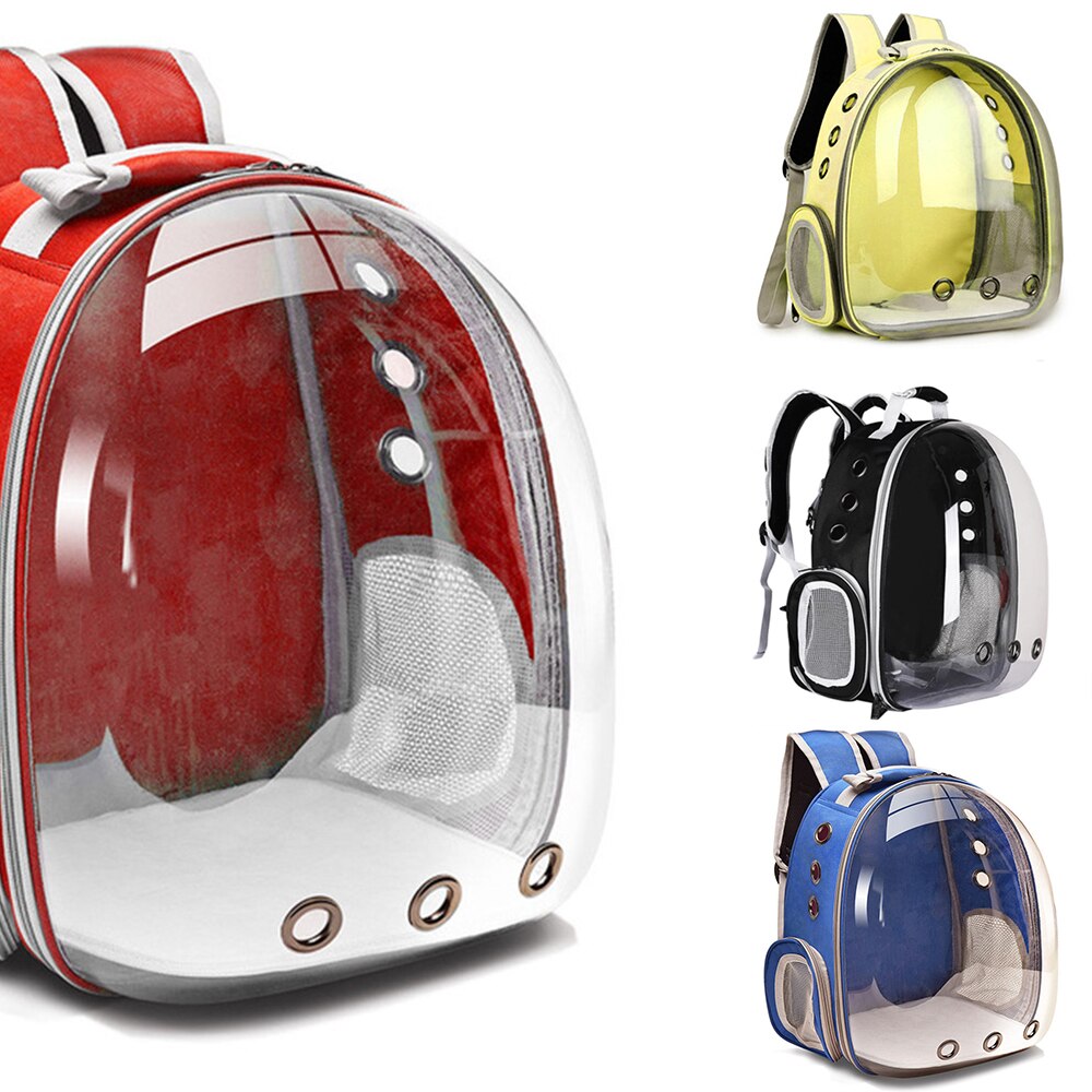 Pet Bag Dog Capsule Cage Accessories Carrying Breathable Outdoor Window Bubble Transparent Portable Travel Cat Bag