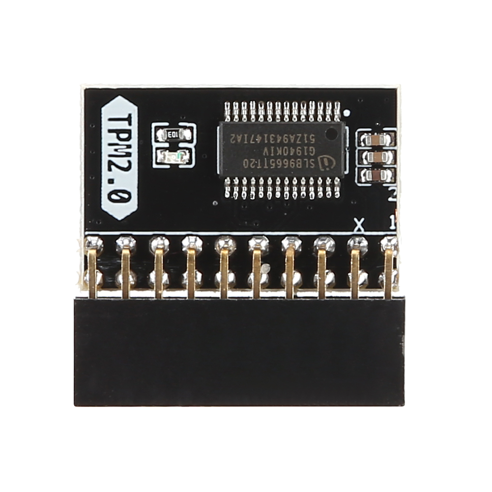 Tpm 2.0 20 Pin Module Moederbord Vervangende Deel Encryptie Beveiligingsmodule Tpm Externe Kaart 20-1 Pin Voor Gigabyte Platform