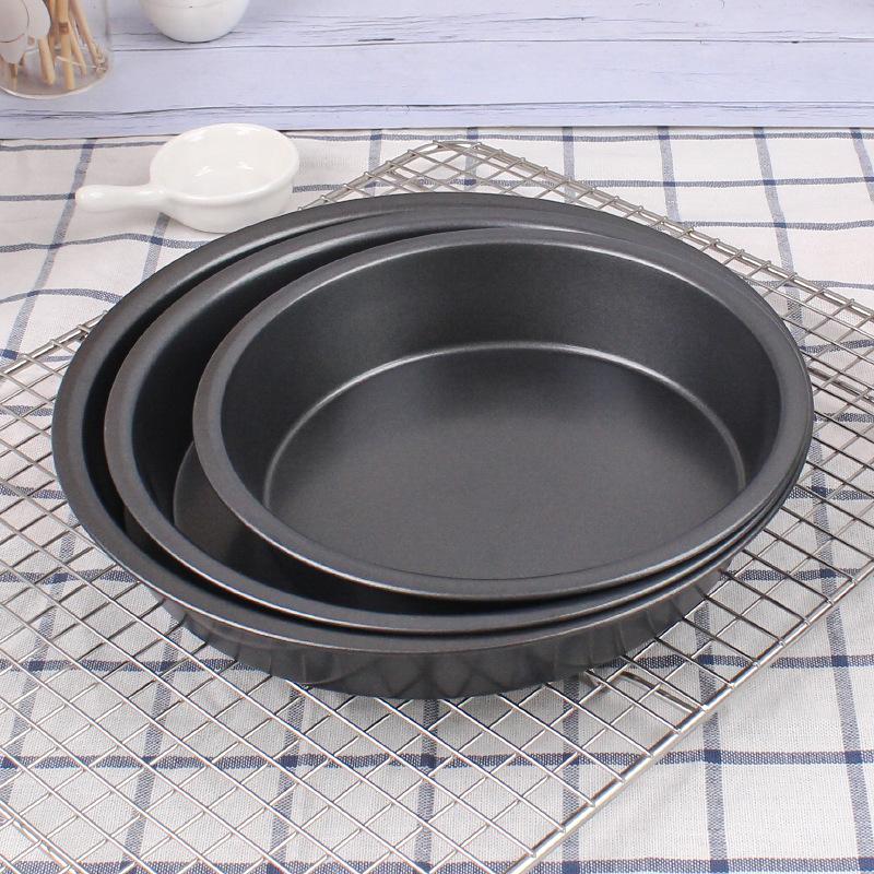 6/7/8/9inch Non Stick Round Pizza Pan Baking Pastry Quiche Round Pie Cake Dishes Pans Tray Baking Sheet Pan Tray Kitchen Items