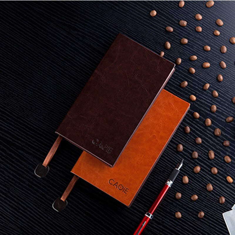 Office stationery A6/A5/B5 business notebook include line page and dot page and blank page soft pu leather notebook