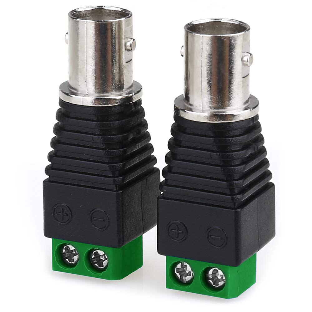 2 stk 5 stk 10 stk bnc kontakter til ahd kamera cvi kamera tvi kamera cctv kamera koaksial/katt 5/ katt 6 kabler