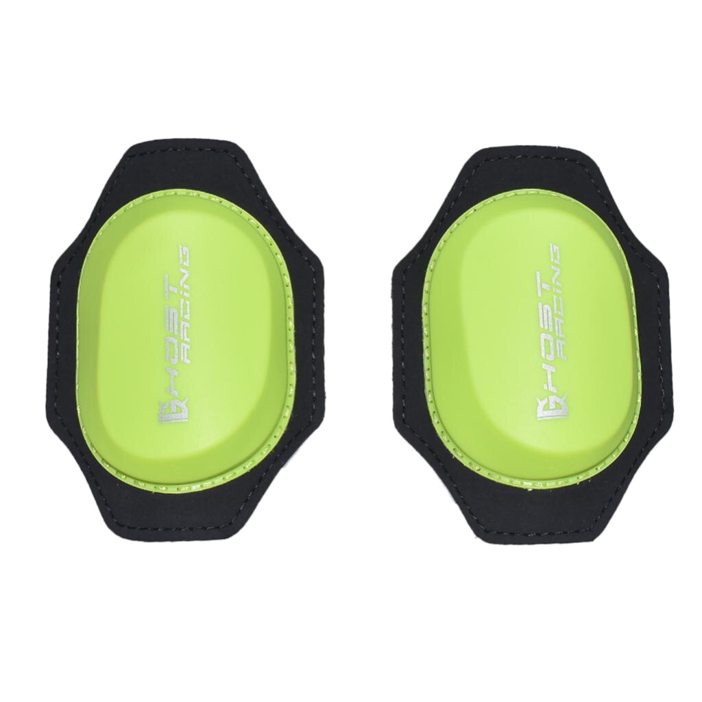 Groene motorfiets sport kniebeschermers knie sliders pads voor rijden skaten snowboards