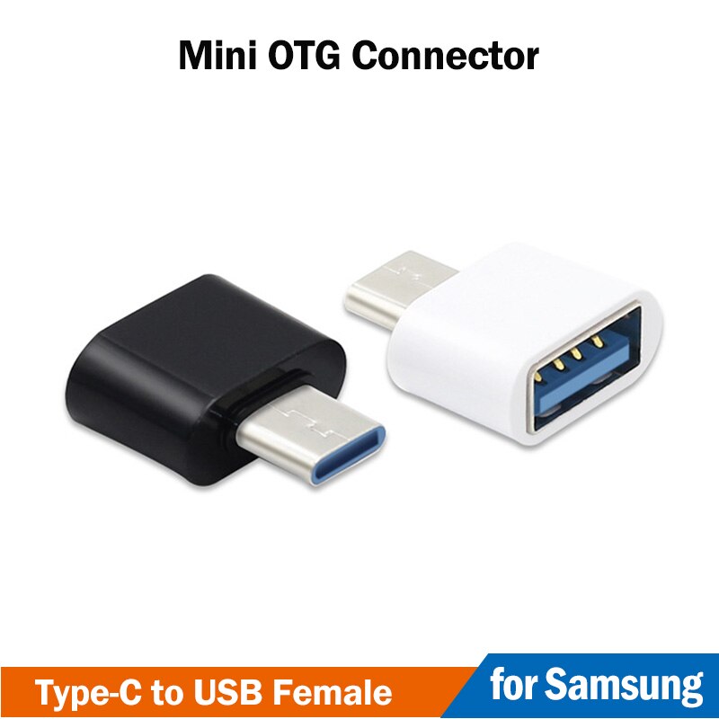 Mini adaptador USB tipo C OTG para Samsung Galaxy, conector USB OTG, convertidor, para M32, M42, M52, A21, A31, A41, A51, A71, A40, A50, A60, A70
