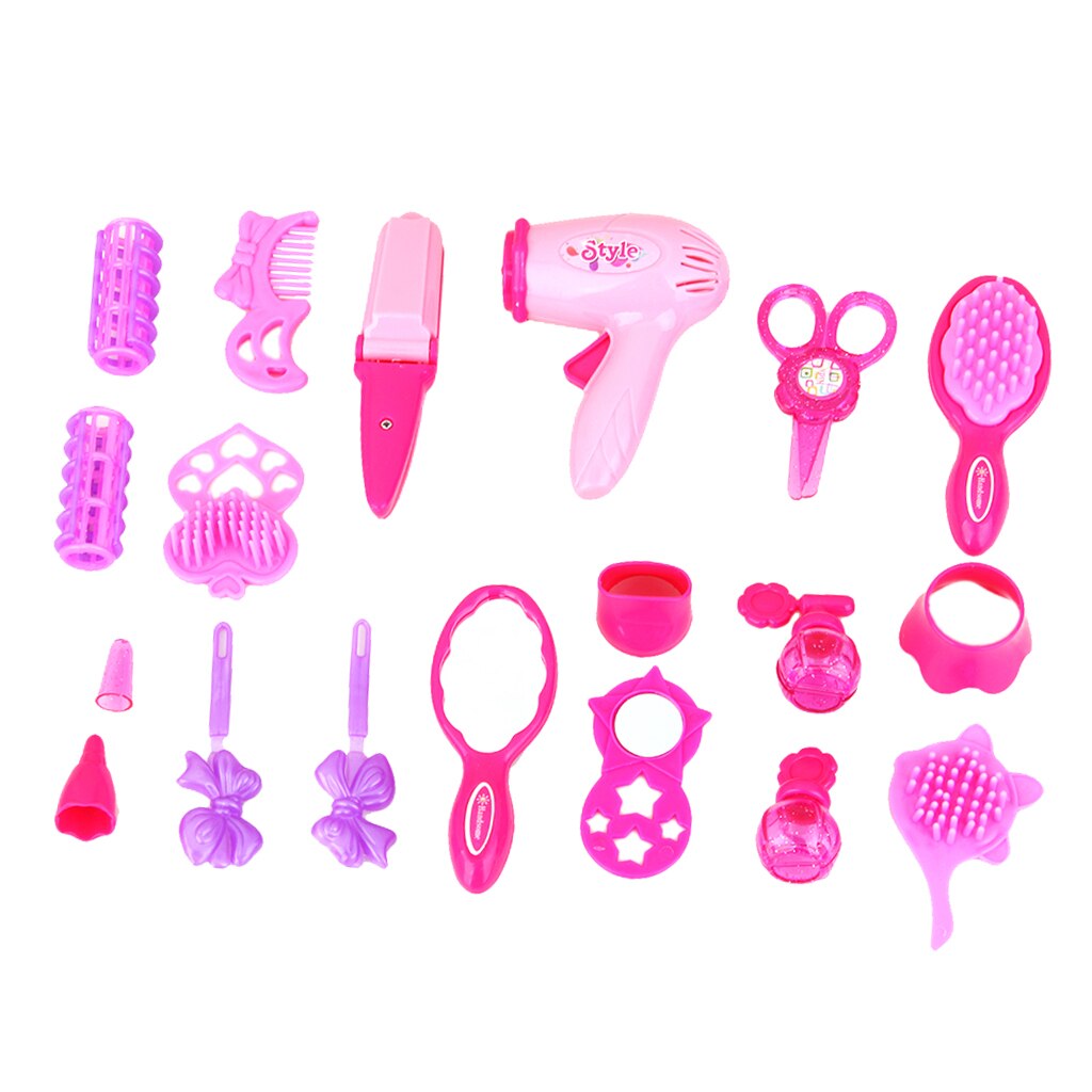 Beauty Case Childrens Girls Pretend Play Make Up Mirror Lot Accessories Toy