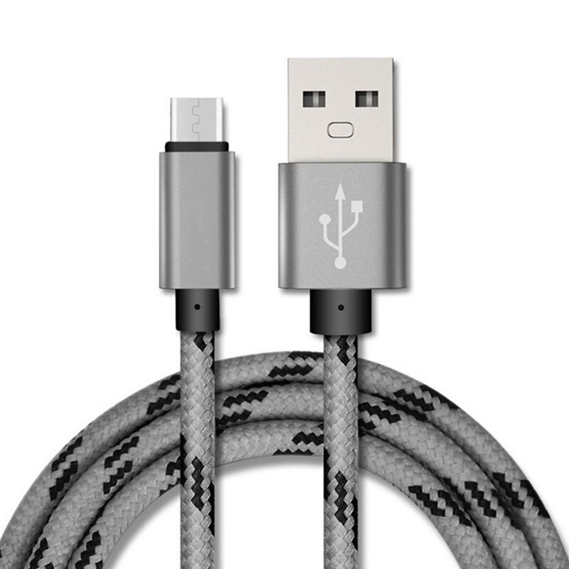 5V2A Mobiele Telefoon Kabel Snelle Opladen Micro Usb-kabel Rooster Nylon USB Sync Gegevens Voor Tablet Android Telefoon Micro Draad 1 m