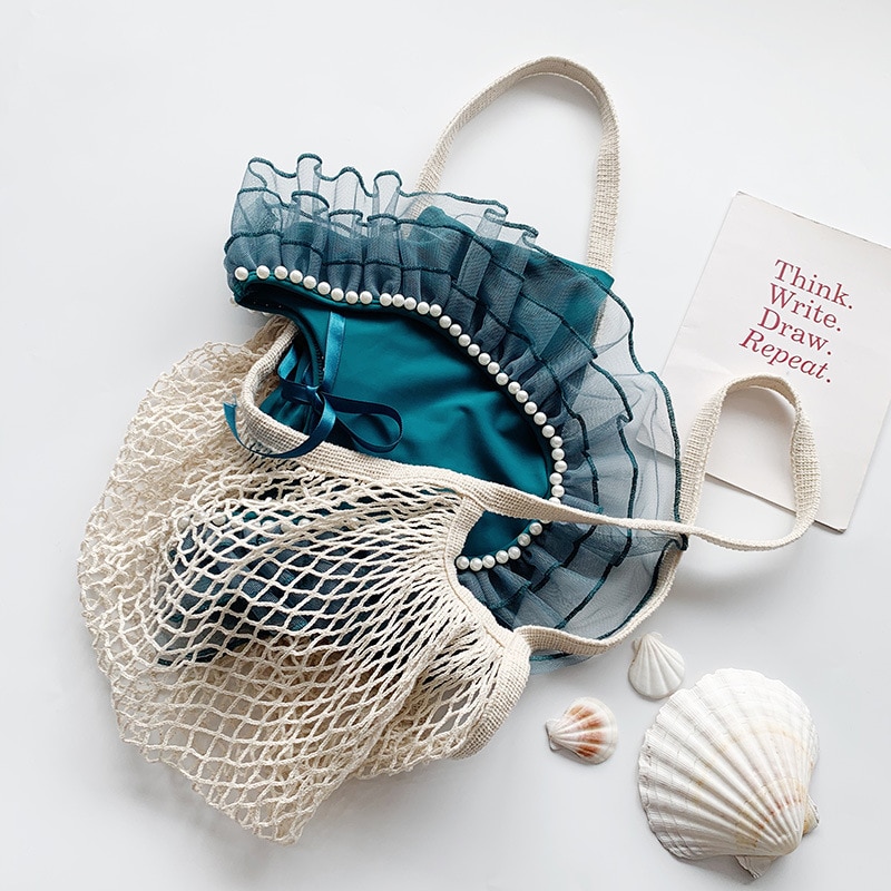 Baby piger badedragt flæse baby badetøj perle til piger børn piger bikini strand soldragt sommer småbørn badedragt