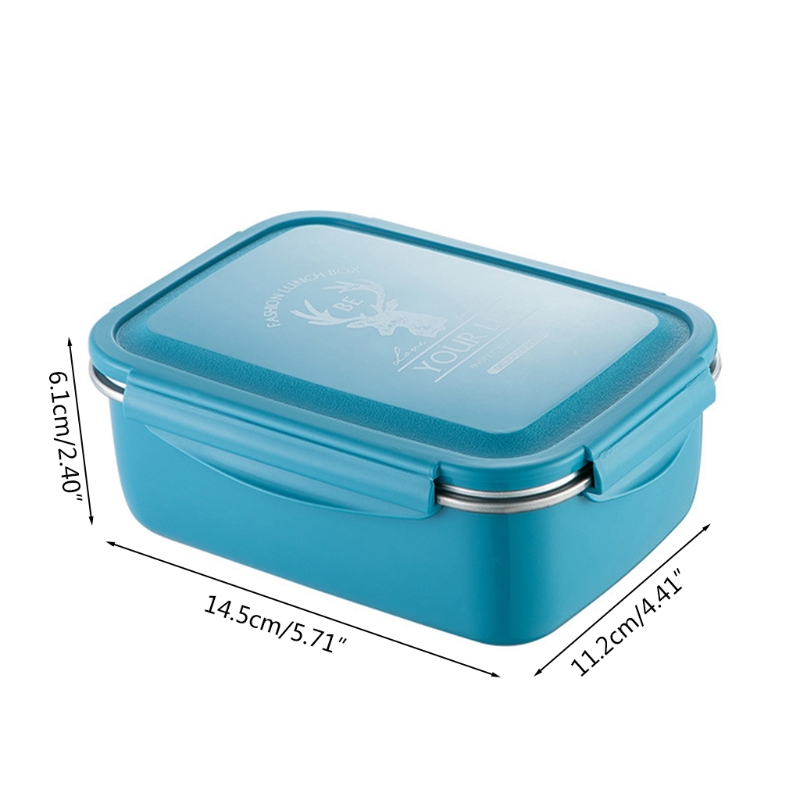 1350ML Lunchbox met vorklepel 5 compartimenten Sausdoos Magnetronveilig voedsel Middelbare scholieren Bento-voedselcontainer Keukenbenodigdheden kopen vanaf een prijs van 17