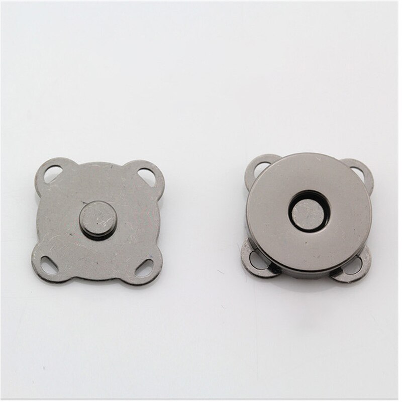 10 st magnetknapp magnetisk handväska spännen stängning sömnad knapp plånbok kläder handväska spänne väska tillbehör 14/18mm: Svart / 18mm