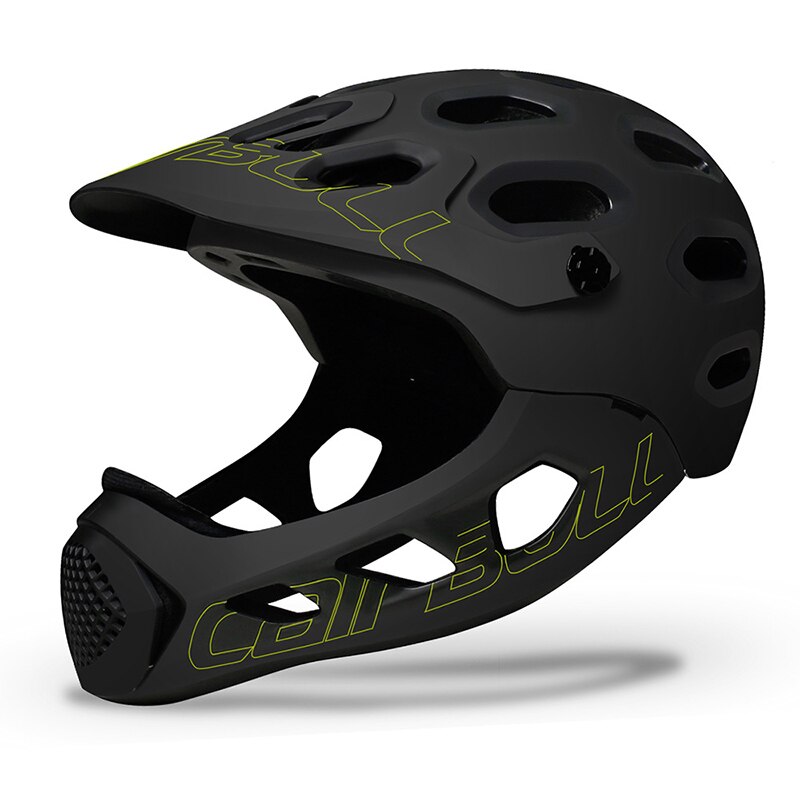 Cairbull helhjelm allcross mountain cross country bike casco lntegral mtb ekstreme sportsværn hjelme cascos bicicleta: Sort 2