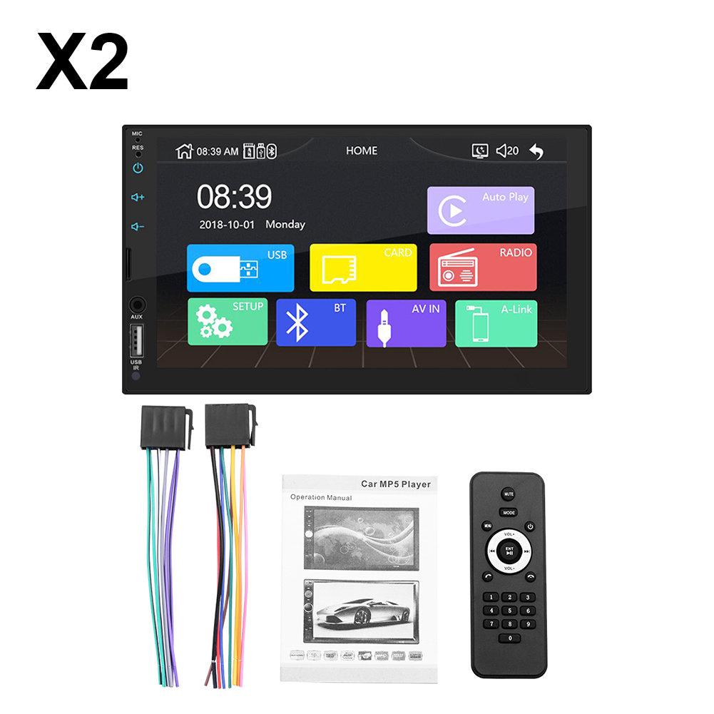 7 Inch 2 DIN MP5 Car Player Bluetooth Touch Screen Stereo Radio Rear View Camera Supports Car Play For Android Image Connection: Without Camera