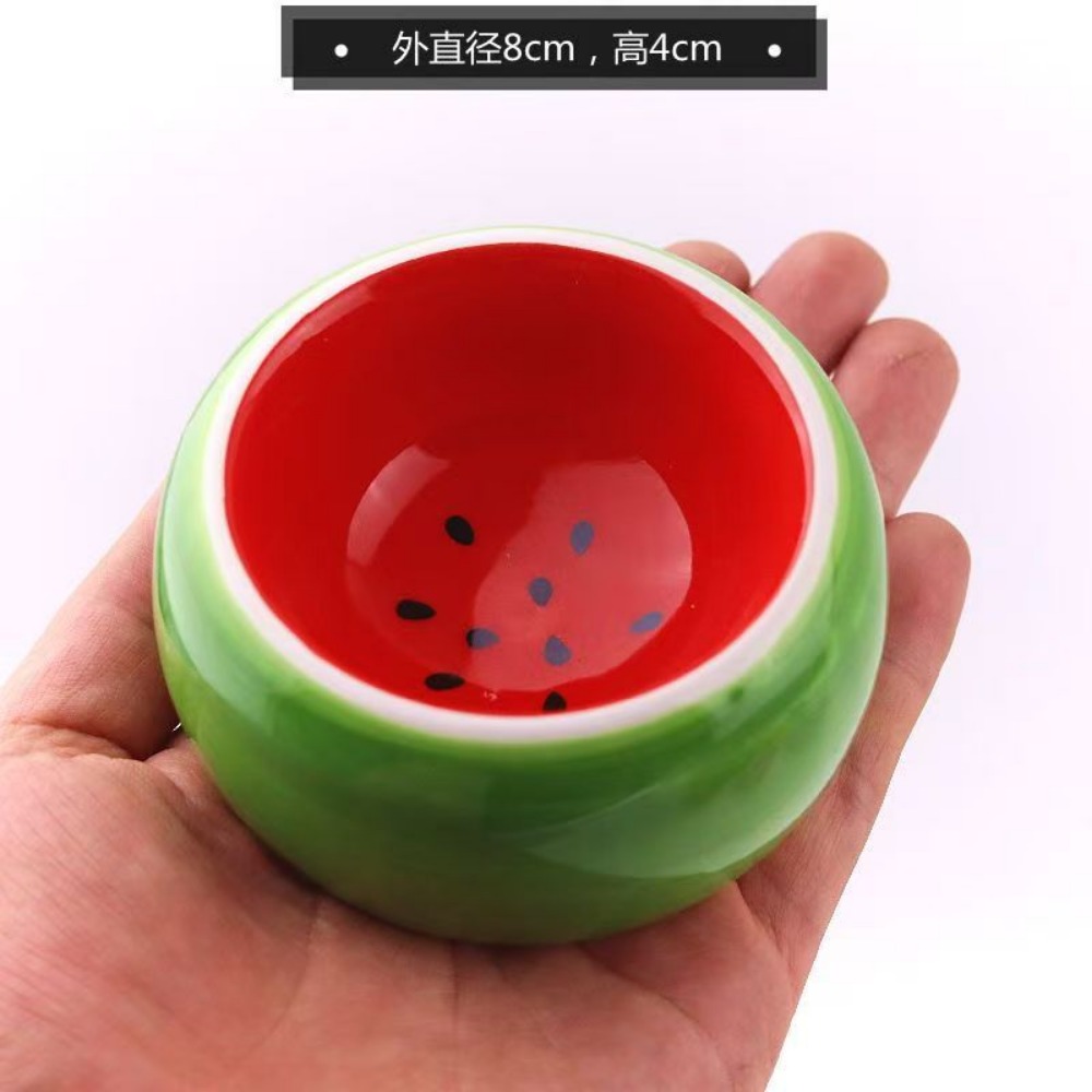 Hamsterin keraaminen syöttökuppi ruokakuppi pieneläinten vesiruoka ruokintakuppi gerbiilille chinchillalle rotta fretti siili: Tumma khaki