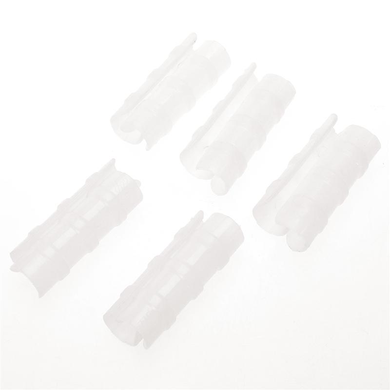 10 Pcs ABS Snap Clamp Standard Grip Snap-In Buckle Garden Greenhouse Accessories (Suit For 21-23mm Pipe, White)