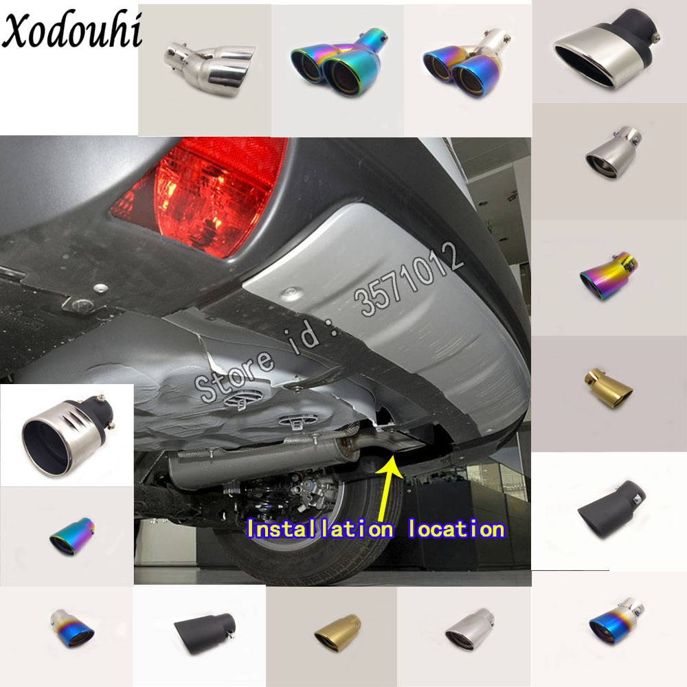 För peugeot bilkåpa ljuddämpare exteriört ändrör dedikera avgasspets svansutlopp ornament ventil 1 st
