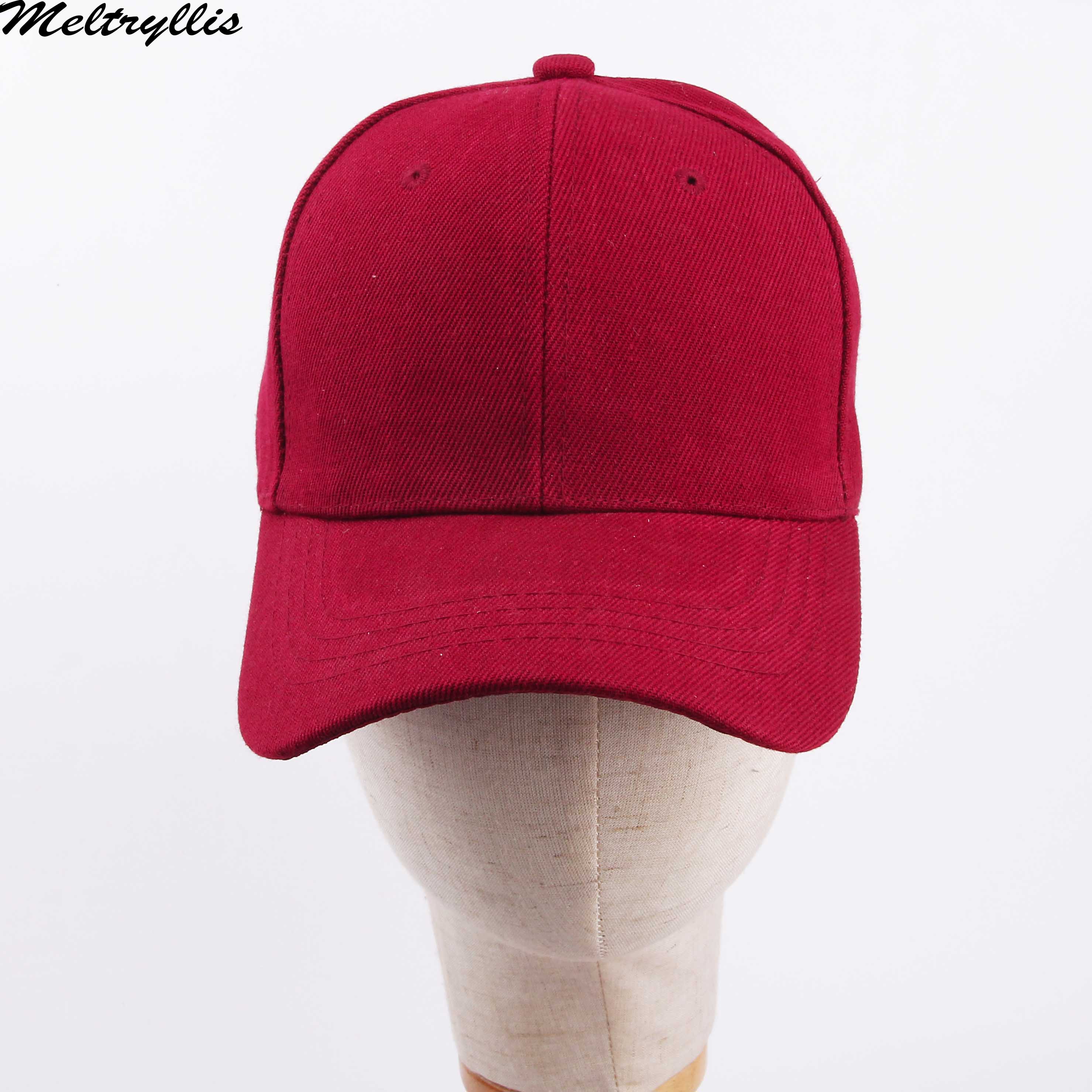 Gorra de béisbol roja de Color sólido a la , novedad en gorra de algodón para jóvenes, gorra para hombres y mujeres, gorro de Hip Hop ajustable