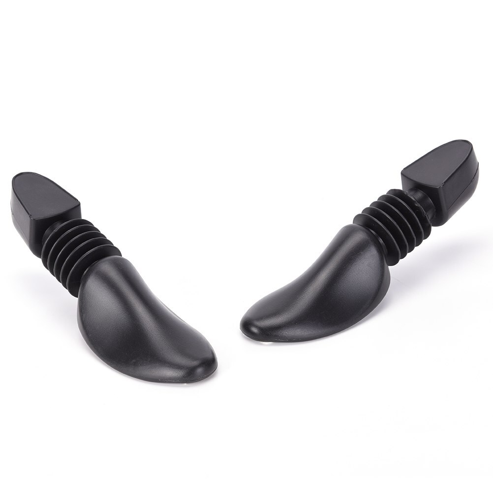 1Pair Spring Shoe Tree Stretcher Boot Holder Shaper Automatic Support For Men/Women Black Plastic Shoes Tree Stretcher