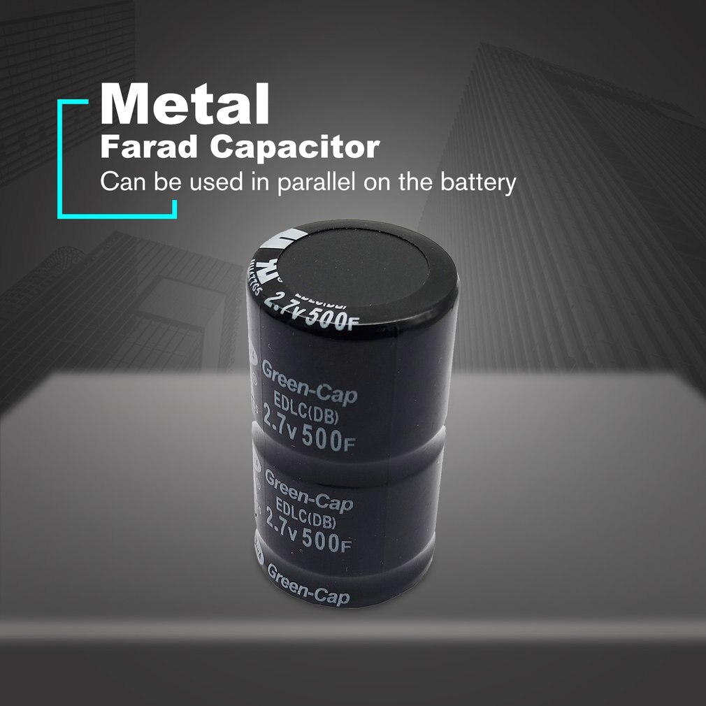 1/2/6/10x sort 2.7v farad kondensator 500f 35 x 60mm super 2.7v 500f kondensator super kondensator 2.7v 500f ultrakondensator