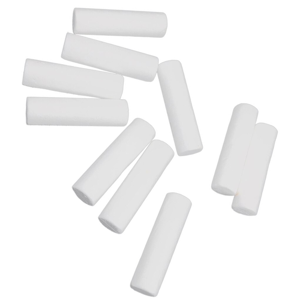Pack of 10 White Modelling Craft Polystyrene Foam Cylinder Pillar Kids Craft DIY Decoration12cm