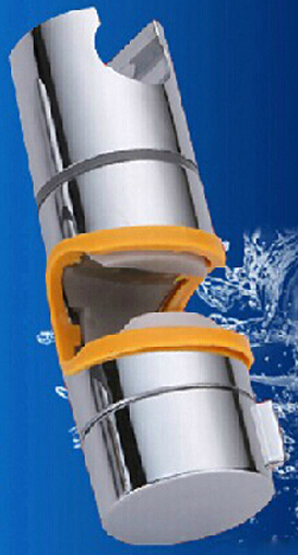 Badkamer Accessoires Universele 18 ~ 25Mm Abs Plastic Douche Slide Rail Bar Houder Verstelbare Klem Houder Beugel Vervanging 5151: YELLOW