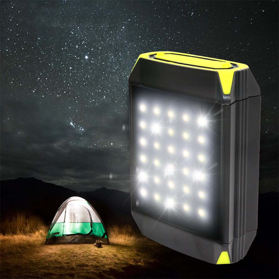Praktische mobiele powerbank zaklamp usb oplaadbaar kampeertent licht buiten draagbare hanglamp 30 led lantaarn licht