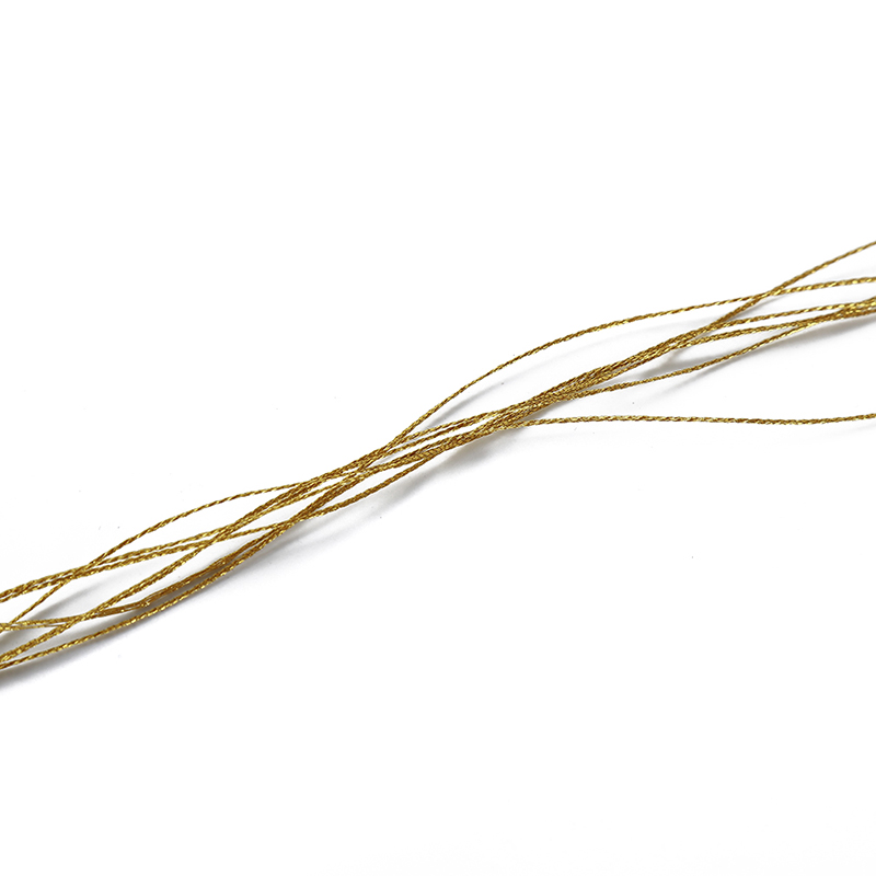 Corde à nœud chinois en or et argent, fils pour Machine à coudre, artisanat, fil pour mariage, ligne de corde de noël