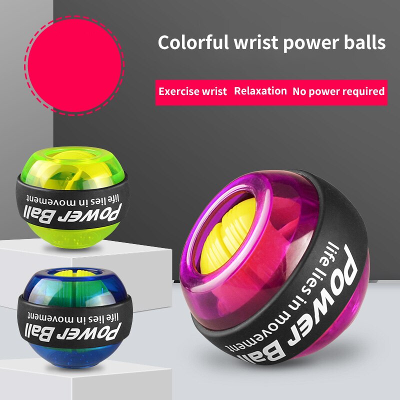Træner relax gyroskop power bold gyro arm motionist power motionsbold motionscenter fitnessudstyr led håndledsbold
