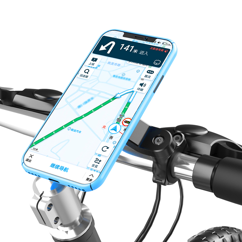 Quad Lock Motorcycle Bicycle Handlebar Navigation Support Shockproof Phone Bracket Vibration Damper Motorcycle Bike Phone Holder