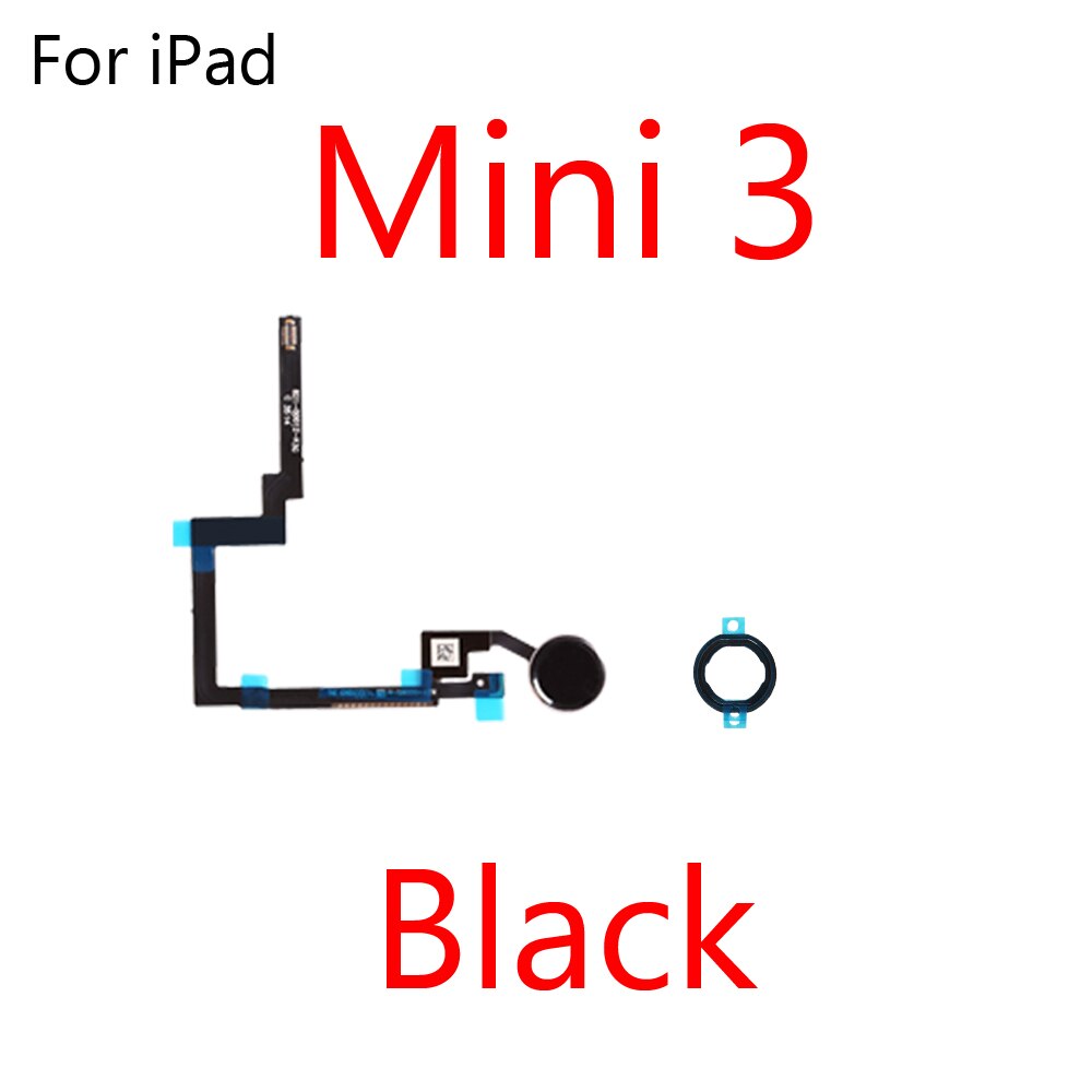 1pcs For iPad Mini 3 Home Button On Off Button Menu Key Home Flex Cable Assembly