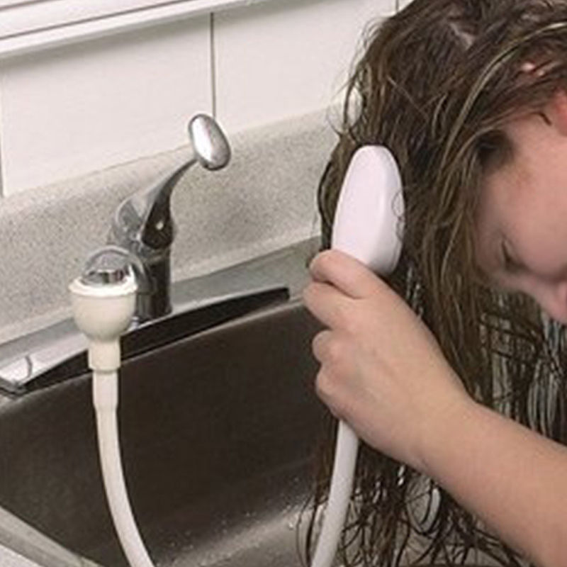 Decorative Hair Dog Pet Shower Sprayer Hose Bathtub Sink Faucet Attachment Washing Indoors