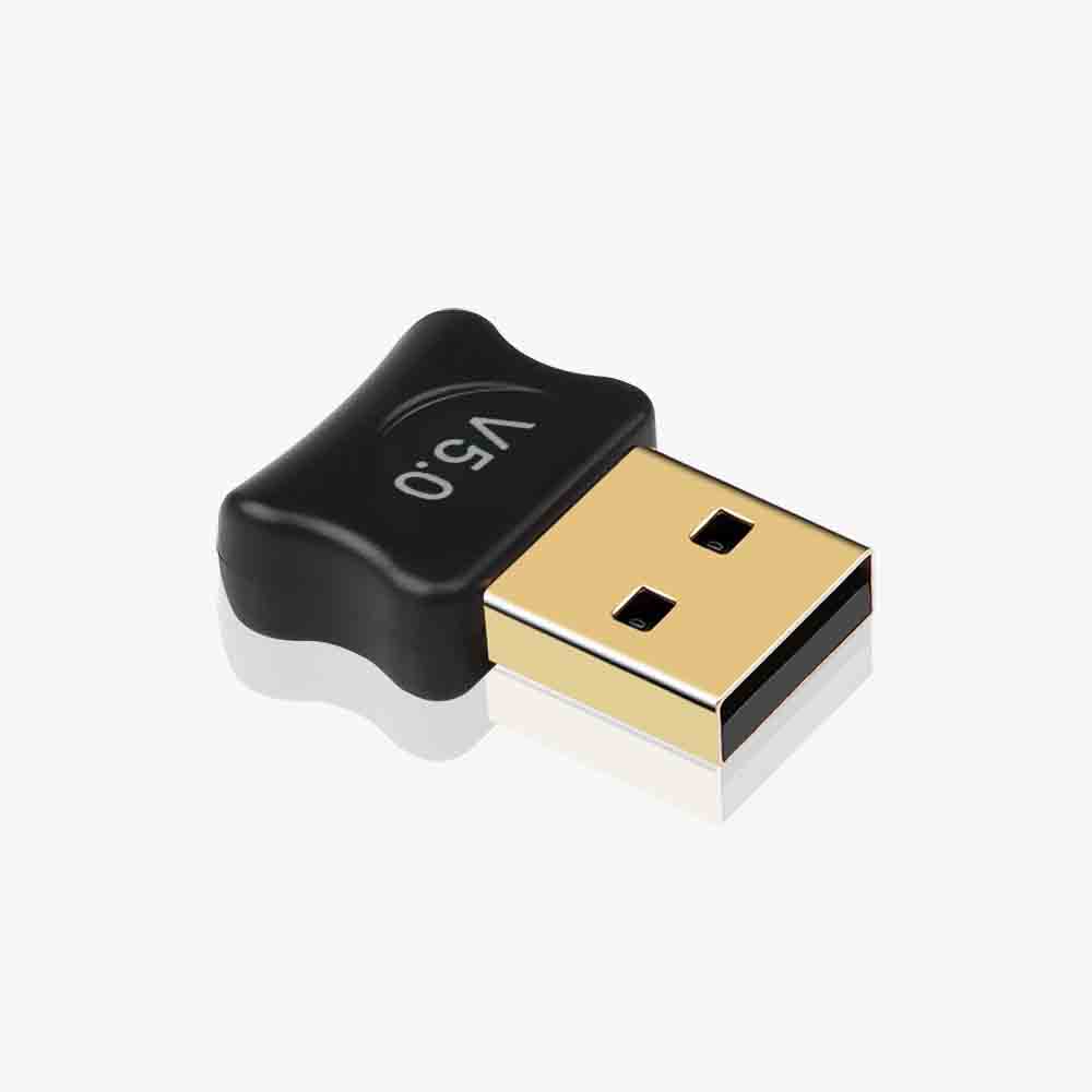 Adattatore compatibile Bluetooth 5.0 Trasmettitore USB per PC Ricevitore per computer Laptop Auricolare Stampante audio Ricevitore dongle dati: Default Title