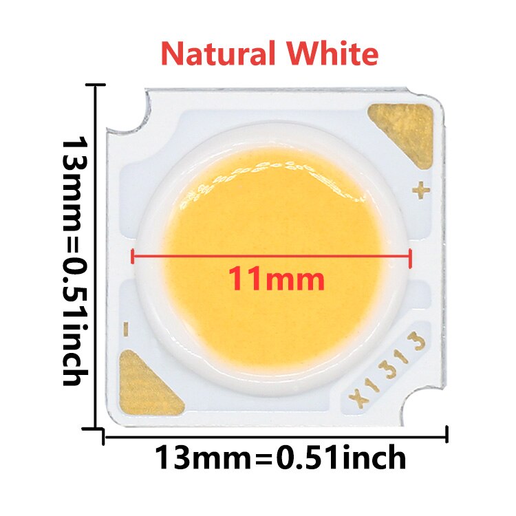 10 Uds Chip COB 3W 5W 7W 10W 12W 15W 18W 300mA 1313 cuentas de luz LED de cristal Bridgelux integradas para focos de techo de bombilla LED: Gris oscuro / 24 W