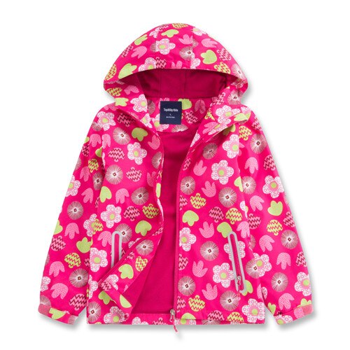 spring autumn children kids jackets outwear big girls jackets waterproof windproof girls jackets coats: 3T