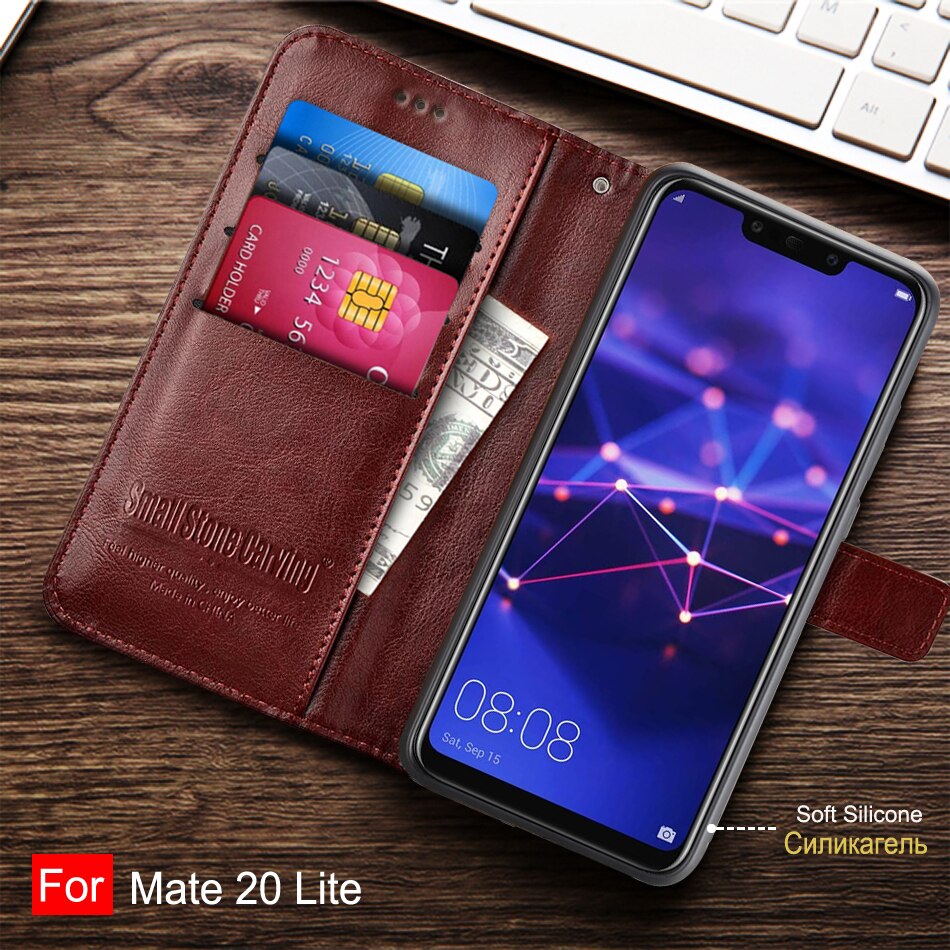Huawei mate 20 lite fodral mate 20 lite skal silikon tpu magnetfodral för huawei mate 20 lite 20 lite sne -lx1 telefonfodral flip