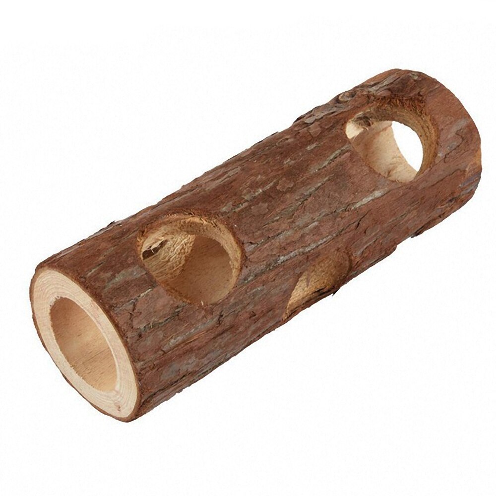 15/20cm Kleine Haustier Tunnel Spielzeug Natürliche Holz Hamster Tunnel ÜSpund Rohr Kauen Spielzeug Lustige Kaninchen Ratte Guinea schwein Kauen Biss Spielzeug