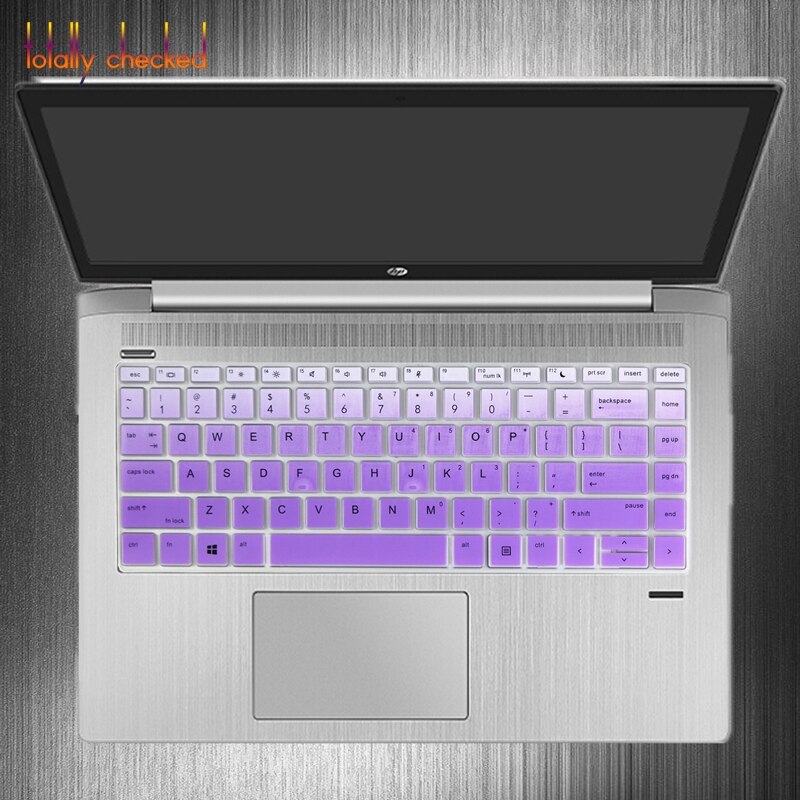 Laptop tangentbord skyddande tangentbordsskydd 13 14 tum för hp probook 440 430 640 g4 g5 notebook pc: Fadpurple