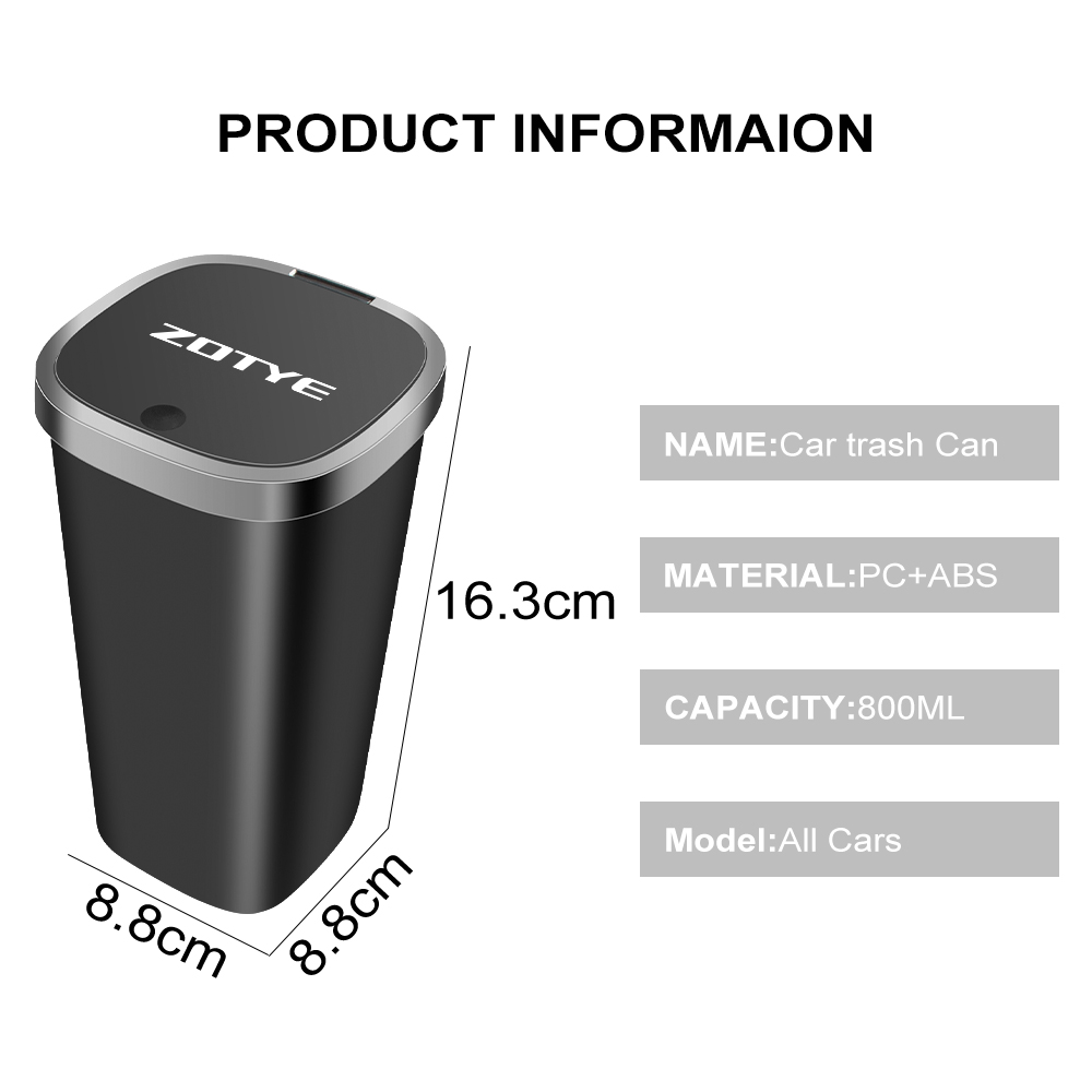 Auto Mülleimer Müll Aufbewahrung sbox Auto Interieur Zubehör für zotye e200 5008 m300 t200 t300 t500 t600 t700 z100 z200