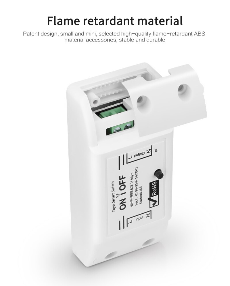 16A Universal Relay Switch ZIGBEE On / Off Switch For Light And Fan Compatible With Alexas Google Home Smart Home Gadgets