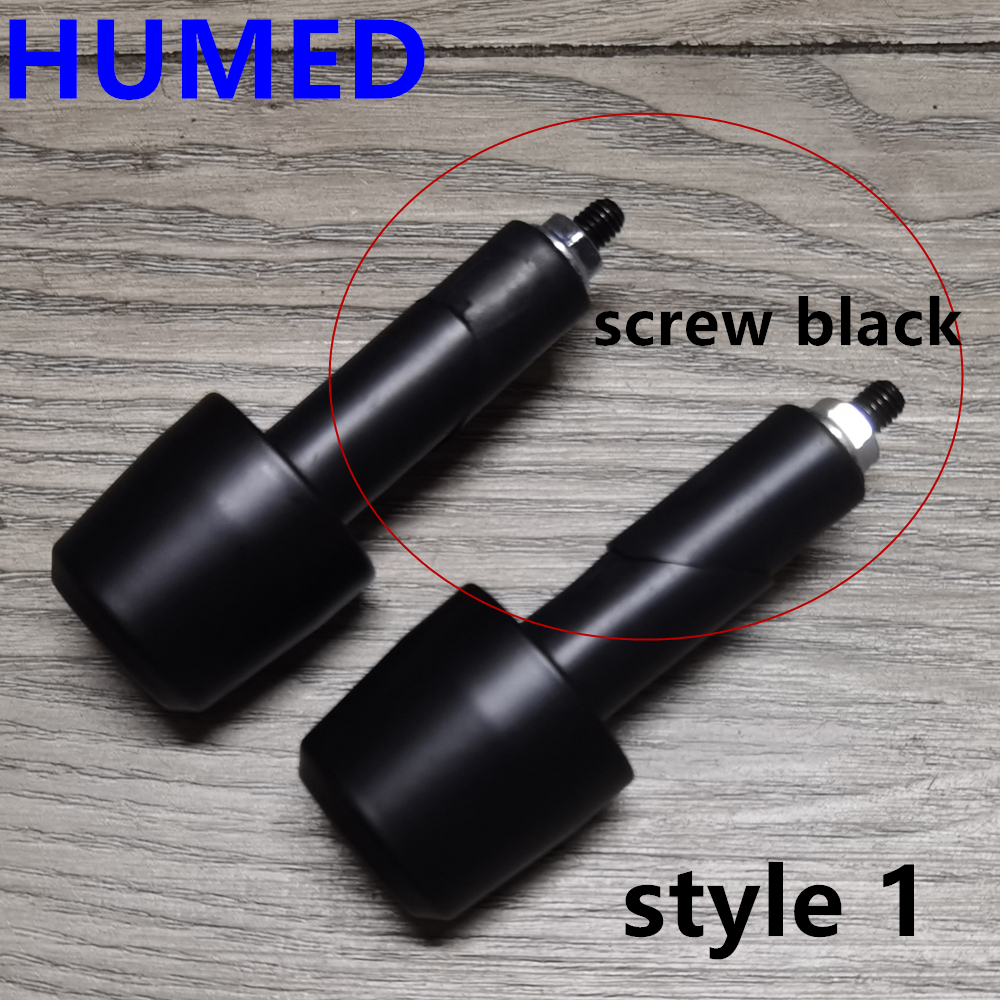 7/8"22mm Universal Motorcycle Handle Bar Grips Ends Handlebar Counterweight Cap Plug Slider for CG125GN 400X800X500F 450SR: Dark Grey