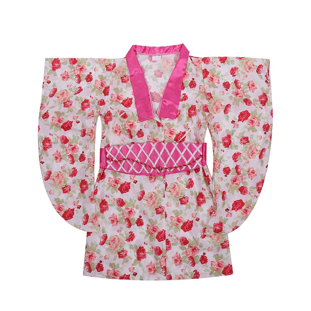 Disfraz de princesa asiática para niñas, Kimono nacional de Geisha japonesa, para Halloween