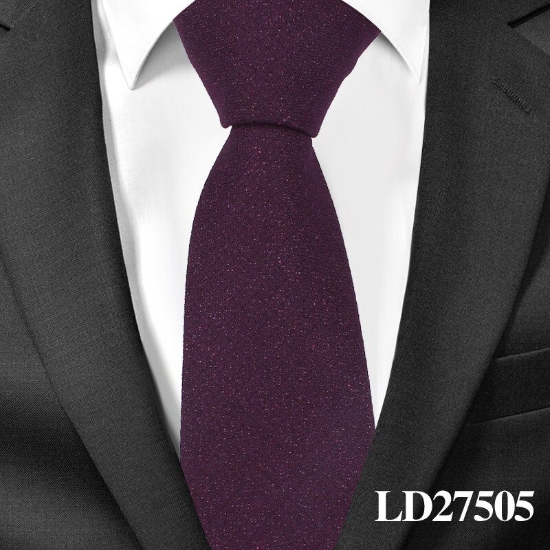 Cravate en laine de coton pour hommes | Cravate de décontractée, cravate étroite à carreaux, Corbata Slim, cravate de mariage, costumes d'affaires: LD27505