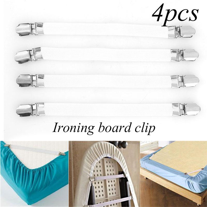 4X Ironing Board Cover Clip Fasteners Brace Bed Sheet Grips Holder Folder