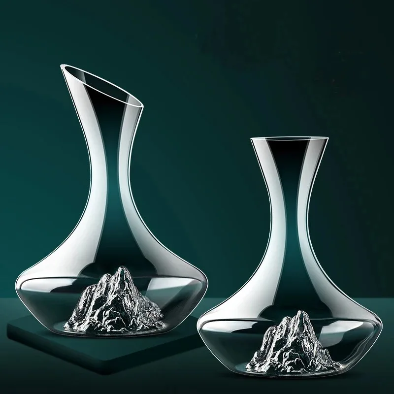 1500/2000ml Red Wine Decanter Crystal Glass Reds Wines Whiskey Wines Wine Quick Waterfall Iceberg Dispenser Red Wines Kettle