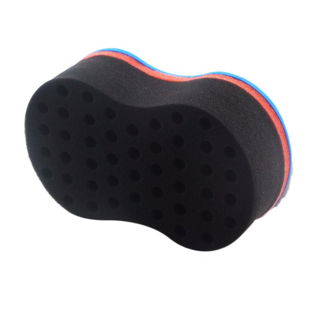 Oval Double Sides Magic twist hair brush sponge,Sponge Brush for Natural,afro coil wave dread sponge brushes Free Ship