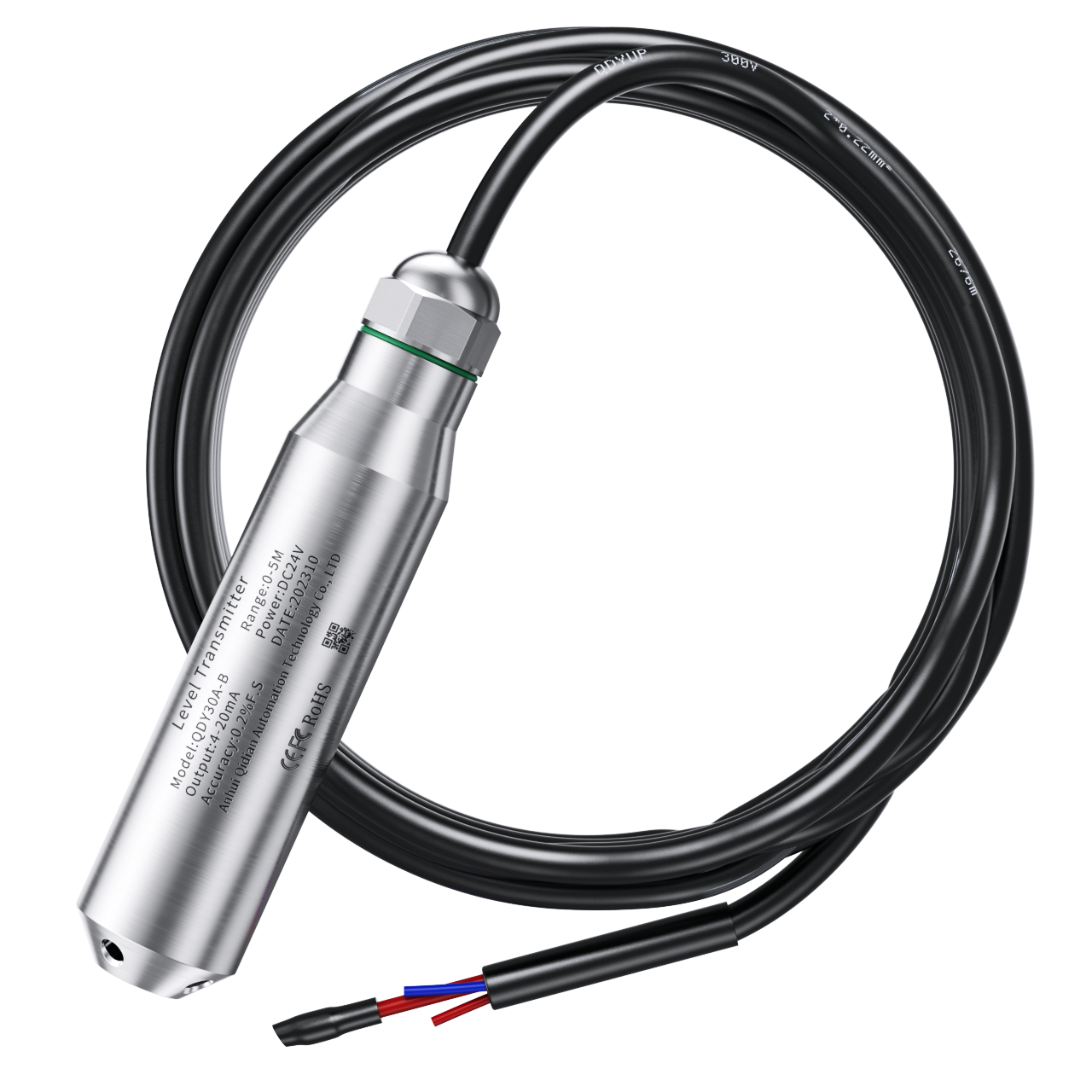 Water Level Sensor 5M 8M 10M Range 304 Stainless Steel Probe hydrostatic level sensor 4-20mA 0-10V RS485 Output