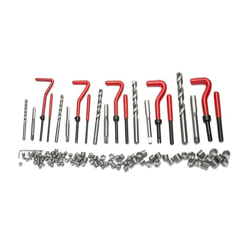 131PC THREAD/RETHREAD REPAIR KIT/SET M5 M6 M8 M10 M12 METRIC thread repair kit