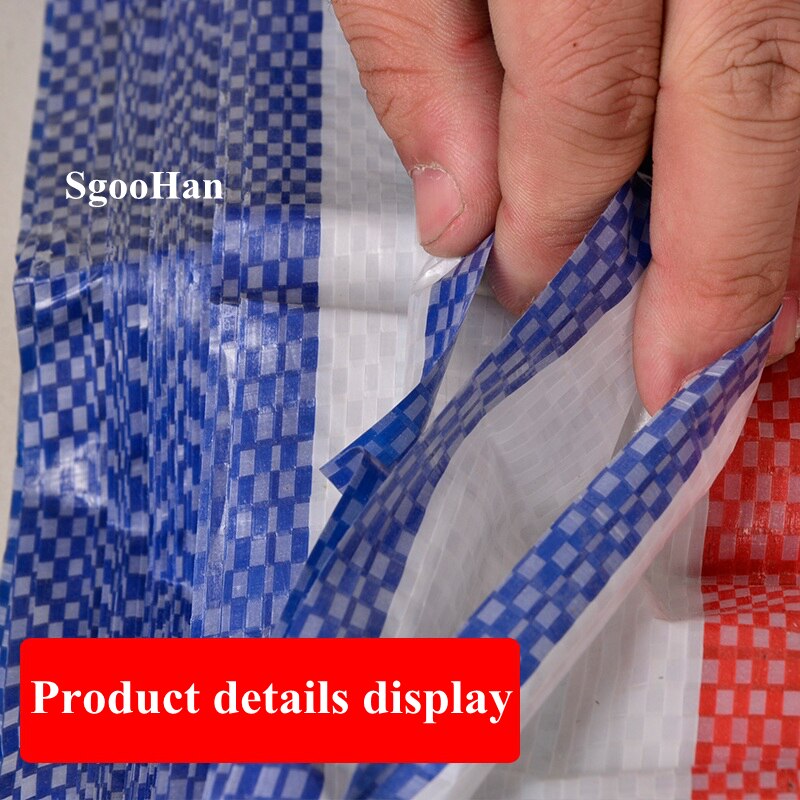 75g/m2 Rainproof Cloth Garden Plant Shed Tarpaulin Sun Shade Sail Dust Cover Ground Sheet Camping Waterproof Cloth Three-Colors