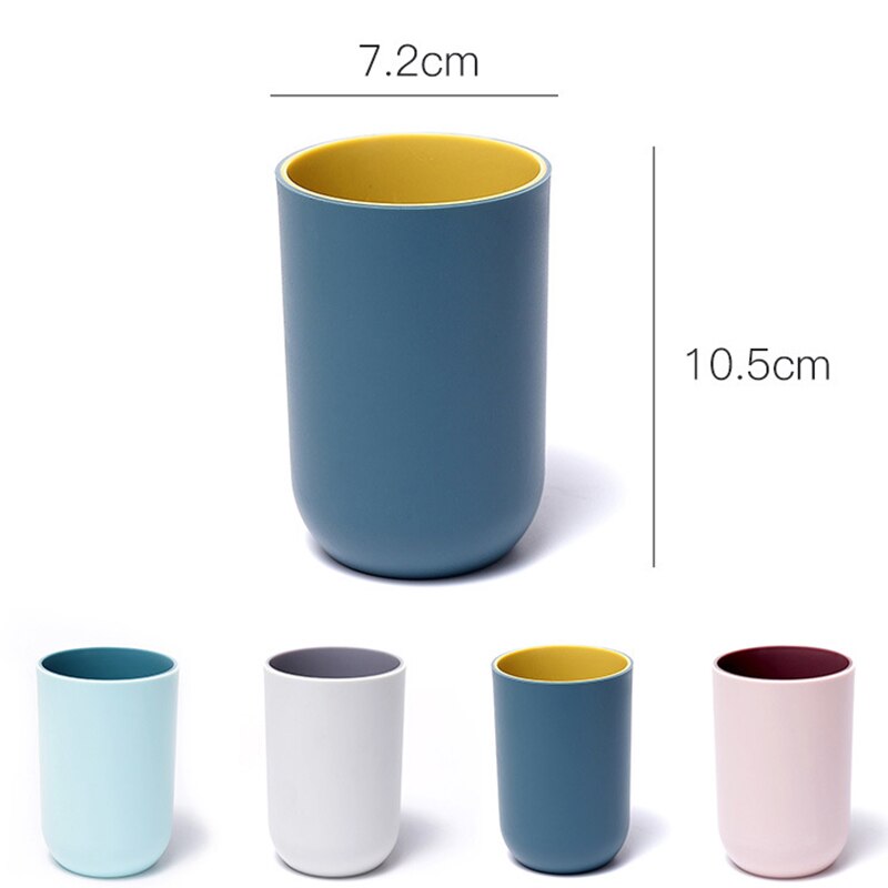 Wash Cups Toothbrush Cup Box Multifunction Tooth Mug PP Wheat Washing Tooth Cup Brush Holder Home Bathroom Accessories