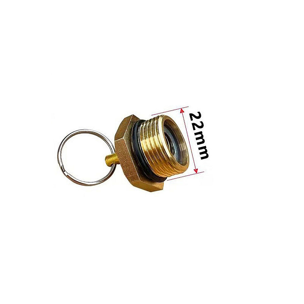 Luchttank-afvoerklep voor vrachtwagens, antiroest, anti-aanslag, luchttank-afvoerschakelaar type 151, koperen plug, schroef, auto-onderdelen: WIT
