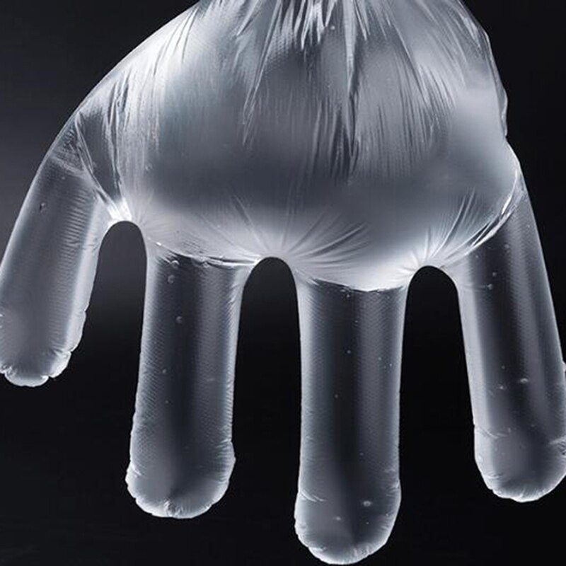 100 Stuks Wegwerp Sanitaire Handschoenen Eetbare Handschoenen Wegwerp Plastic Handschoenen Wegwerphandschoenen