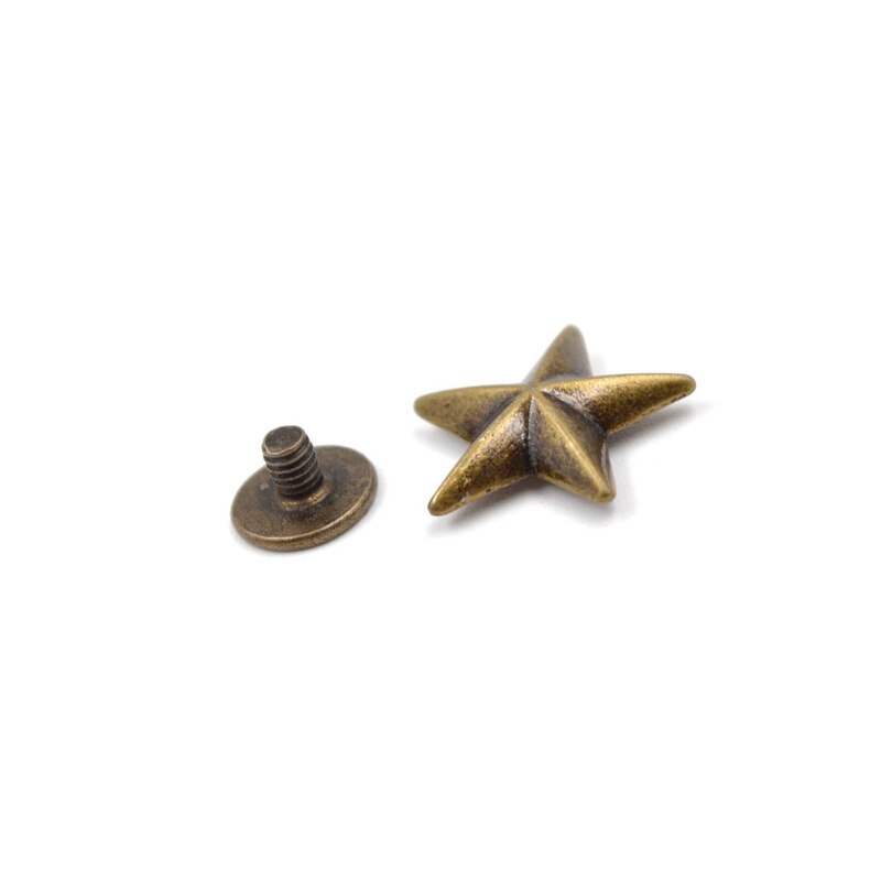 10 pcs Star Schroef Terug Studs Klinknagel Knoppen Voor DIY Ambachtelijke Kledingstuk Tas Schoenen Thuis Decor Supplies Accessoires